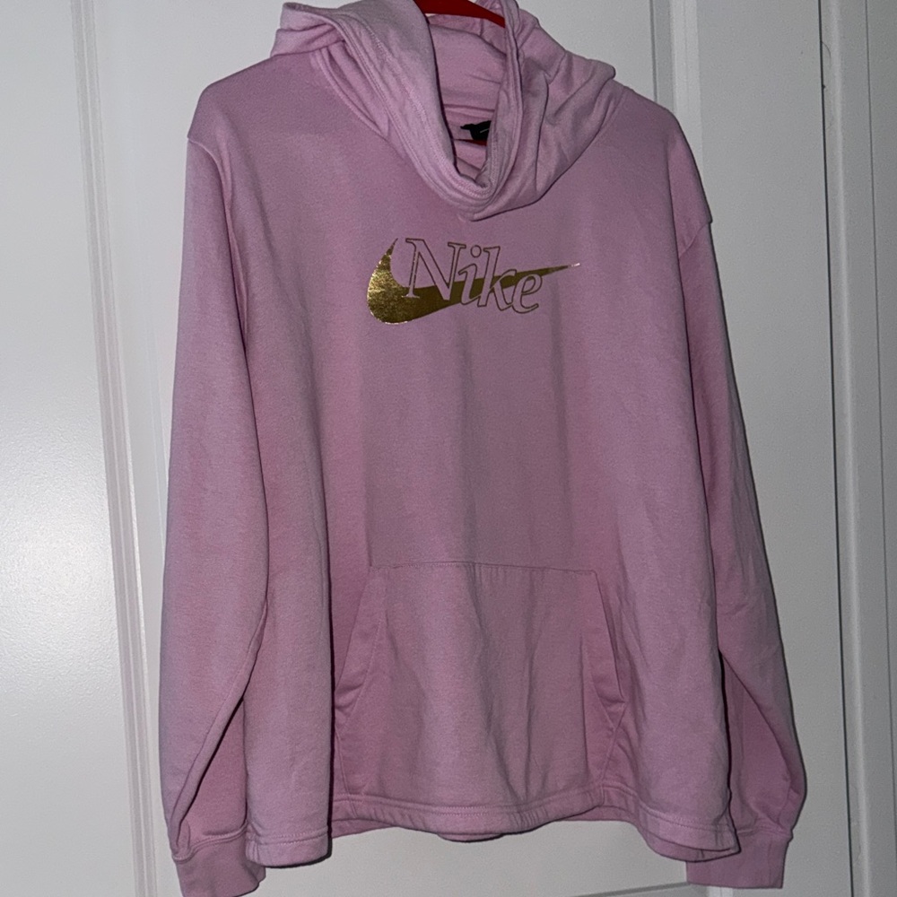 Nike Women's Pink Cowl Neck Sweater